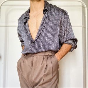 Oversized Silk Shirt